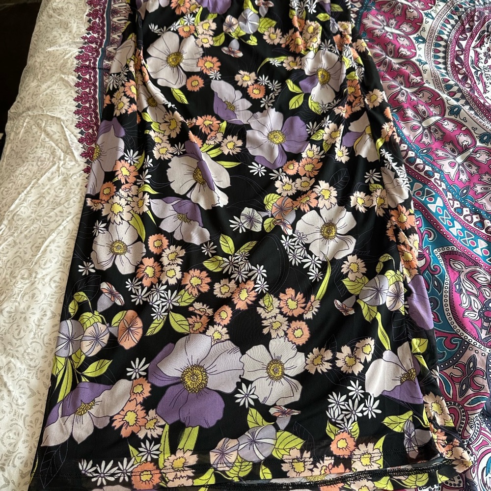 AFRM Multicolor Paisley and Floral Dress